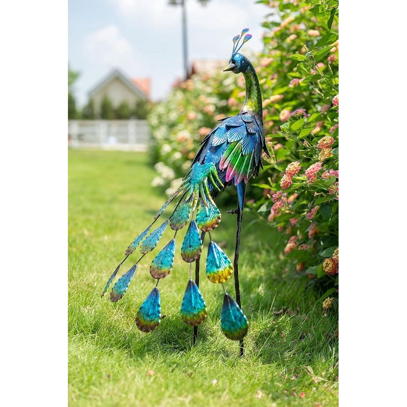 PavoDecor - Haveskulptur med levende påfugleindretning