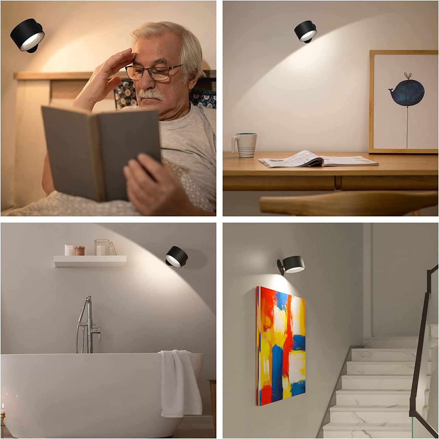 LumiFlex - ledningsfri genopladelig væglampe