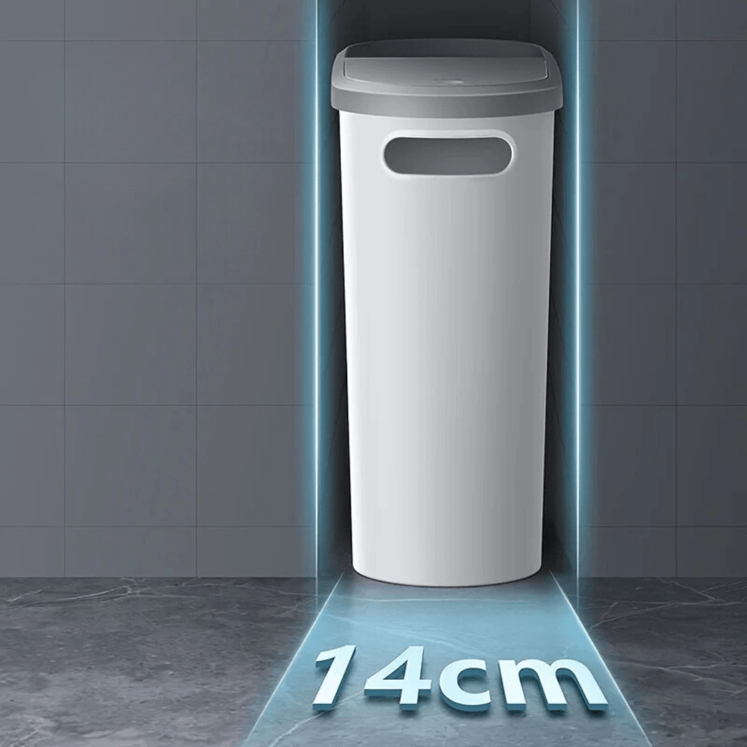 10L Affaldscontainer med Låg – Pladsbesparende og Støjsvag Design til Badeværelse-5