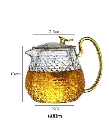 Teaviva - Tekande af varmebestandigt borosilikatglas med filter og/eller kop
