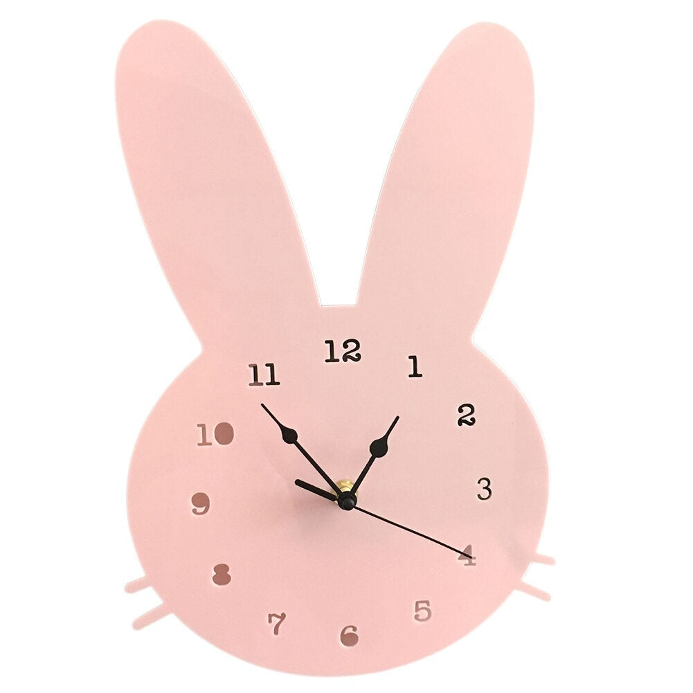 BunnyTime - Sødt vægur til børn i kanindesign
