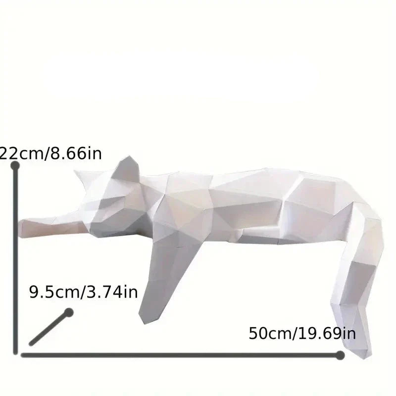 Moderne Katte Statue i Keramik – Minimalistisk Design, 30 cm Høj, Sort og Hvid Dekorativ Kunst til Hjemmet-4