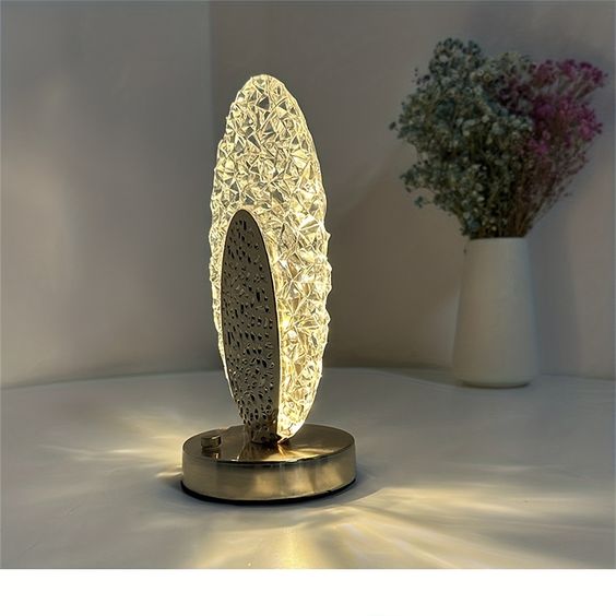 Moderne Pauw Bordlampe Uden Ledning med Justerbar Lysstyrke – Elegant USB Opladelig LED Belysning-4
