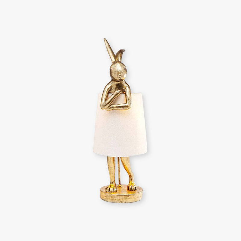 Elegant LED Tafellampe i Guld og Hvid – Resin og Metal Design til Stue og Soveværelse, Dæmpbar og Energibesparende-4