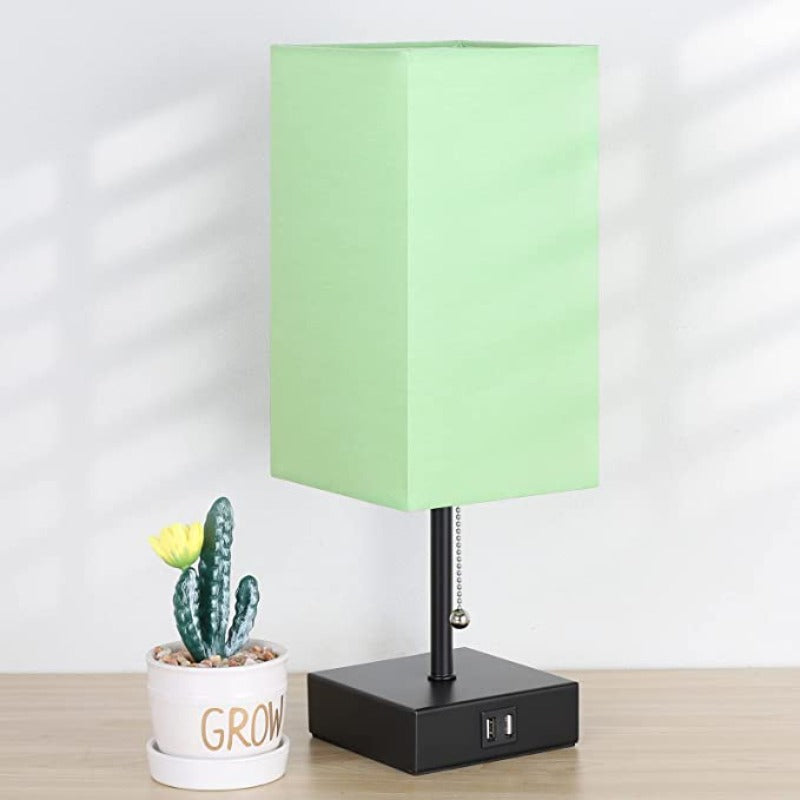 LuminoCharge - Moderne bordlampe med USB-opladningsporte