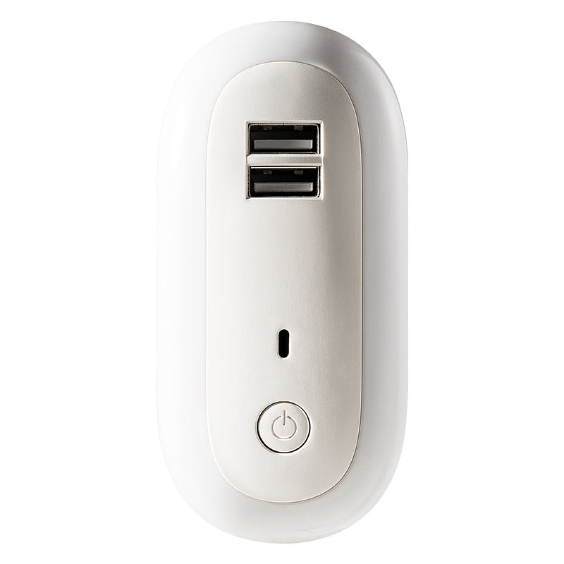 Elegant Oval Nachtlampe med USB Opladning, Fjernbetjening og Timerfunktion til Soveværelse-5
