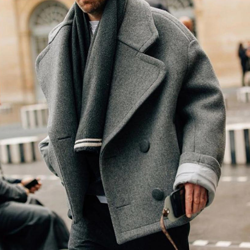 Lucius - Cropped loose-fit dobbeltradet jakkesæt til mænd