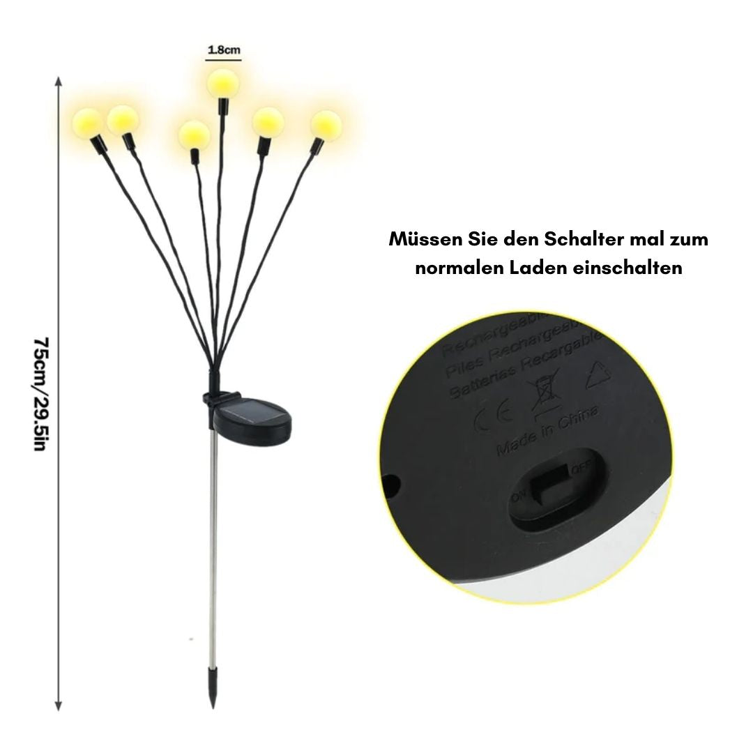 EcoLuxe - Firefly solcellelampe til udendørs brug