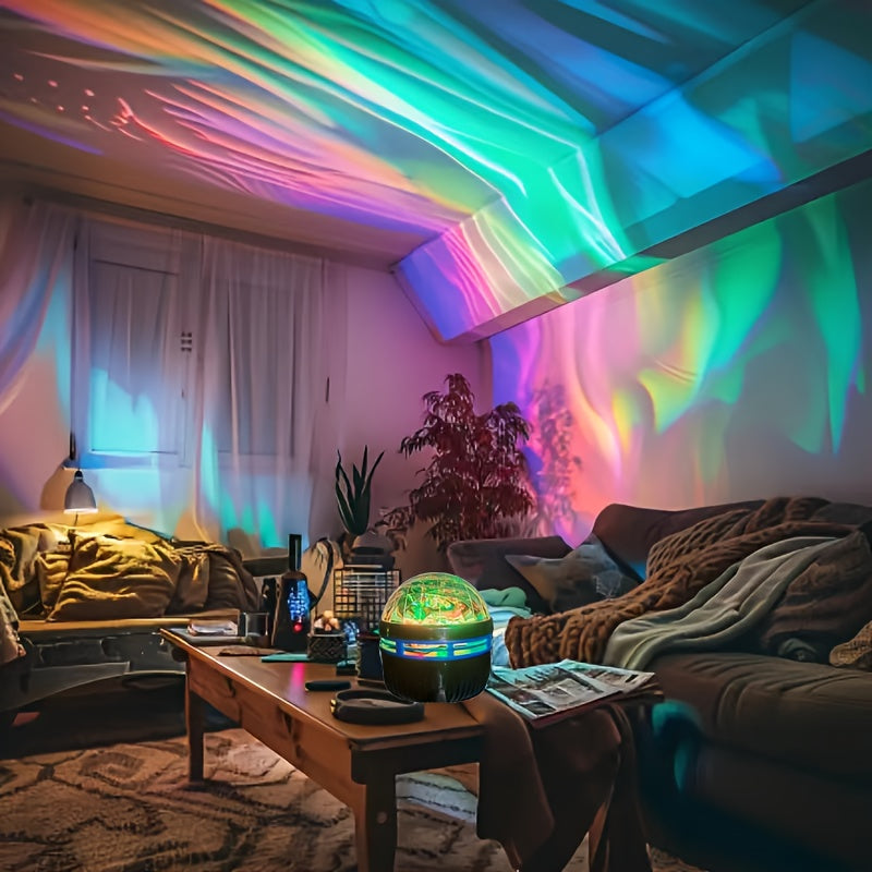 Celestia | Aurora LED-humørlys RGB-fjernbetjening - Stjernehimmelprojektor til soveværelse, boligindretning og afslapning