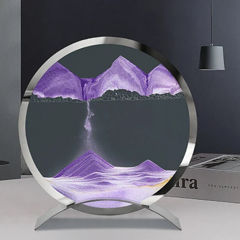 ZenGlow - Sand art bordlampe - Moderne dekoration af sandbilleder med LED-belysning
