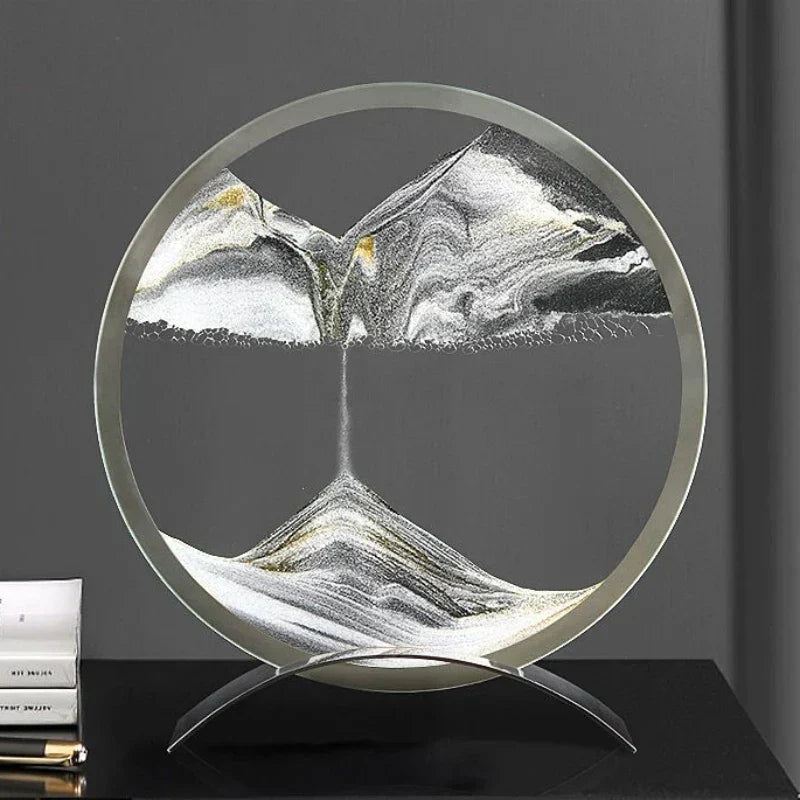 ZenGlow - Sand art bordlampe - Moderne dekoration af sandbilleder med LED-belysning
