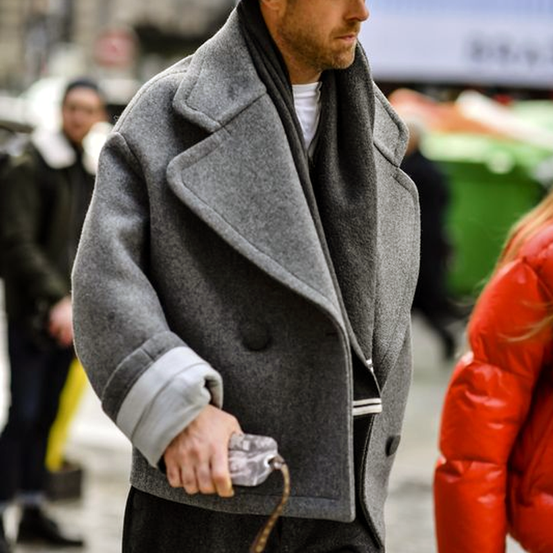 Lucius - Cropped loose-fit dobbeltradet jakkesæt til mænd