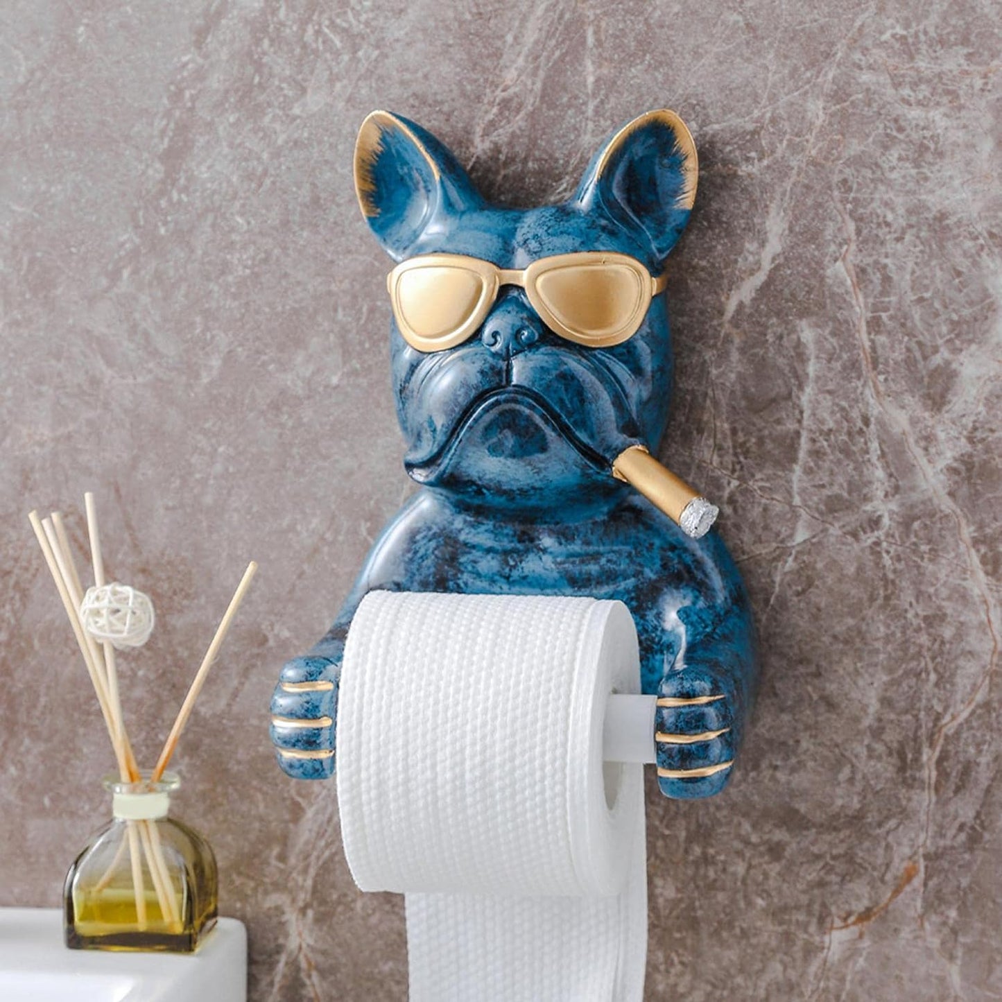 WuffiCare - Design toiletrulleholder | Hygiejnisk papirlommetørklædeæske i hundeform