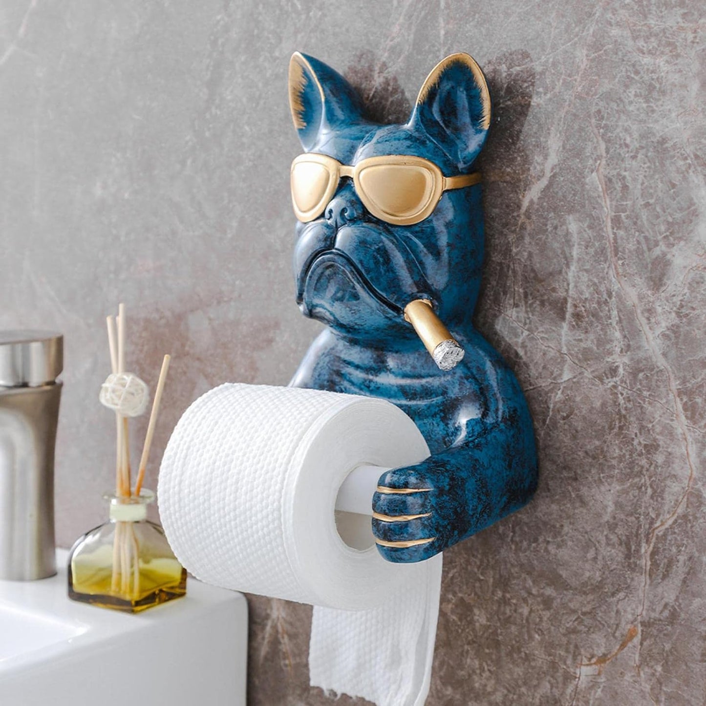WuffiCare - Design toiletrulleholder | Hygiejnisk papirlommetørklædeæske i hundeform
