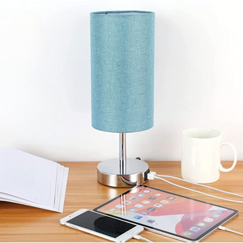 LuminaTouch - Dæmpbar touch-bordlampe med USB-opladningsporte