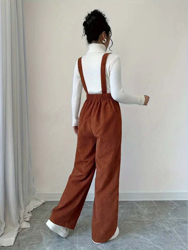 Isabella - Casual jumpsuit i fløjl til kvinder