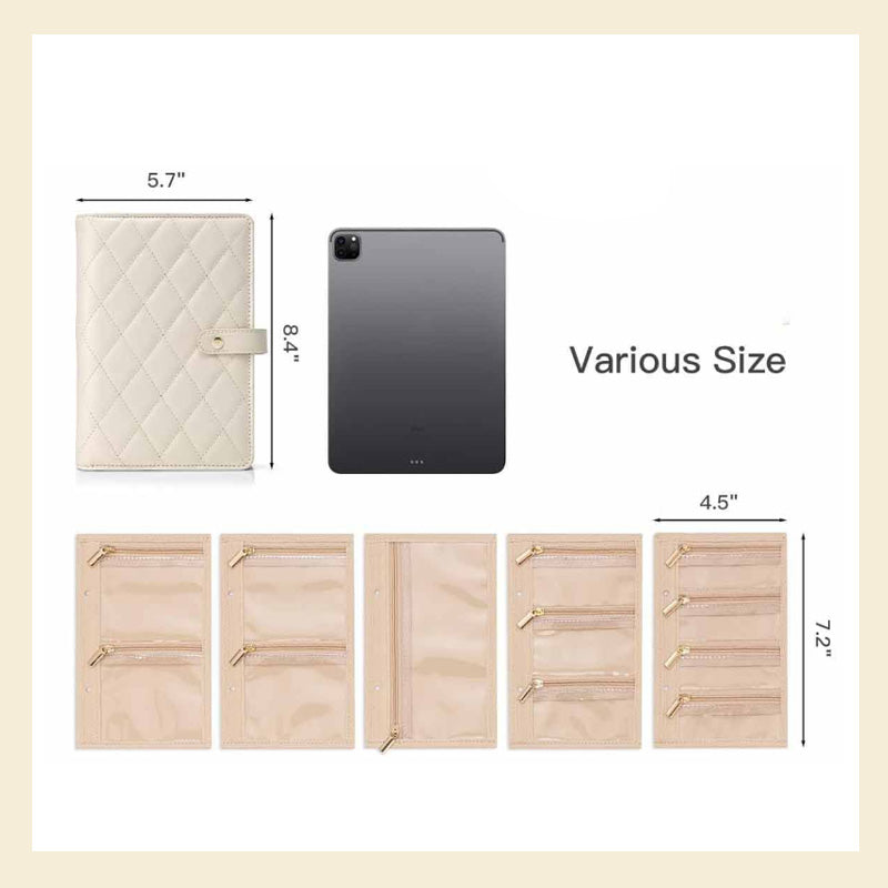 GlamFold Smykkeorganizer | Foldbar & Kompakt | Vandafvisende & Blød Velour | Rejsevenlig