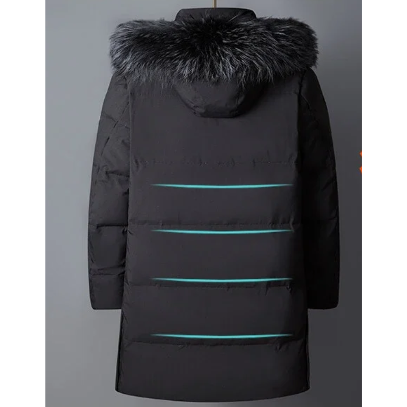 FrostGuard - Parka vinterfrakke til mænd | Elegant varme til kolde vinterdage