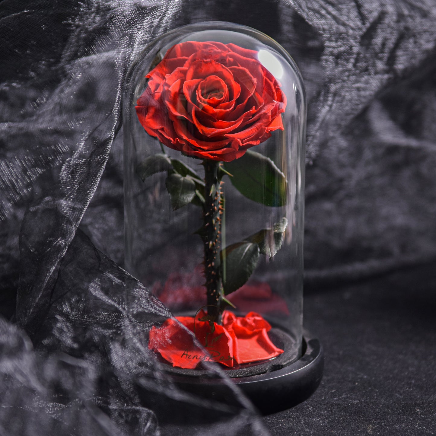EternalBloom - Forever Rose, evighedsrose i glaskuppel, 3 dages leveringstid, blå