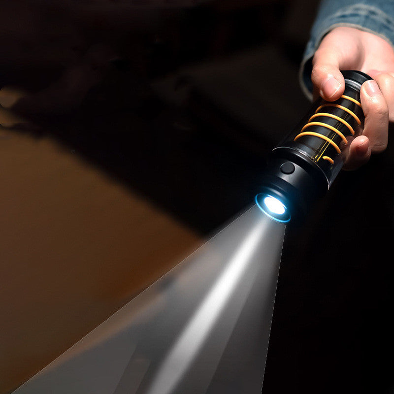 Opladelig LED Campinglampe 2500 mAh – Kompakt og Multifunktionel til Udendørs Aktiviteter, Sort-5