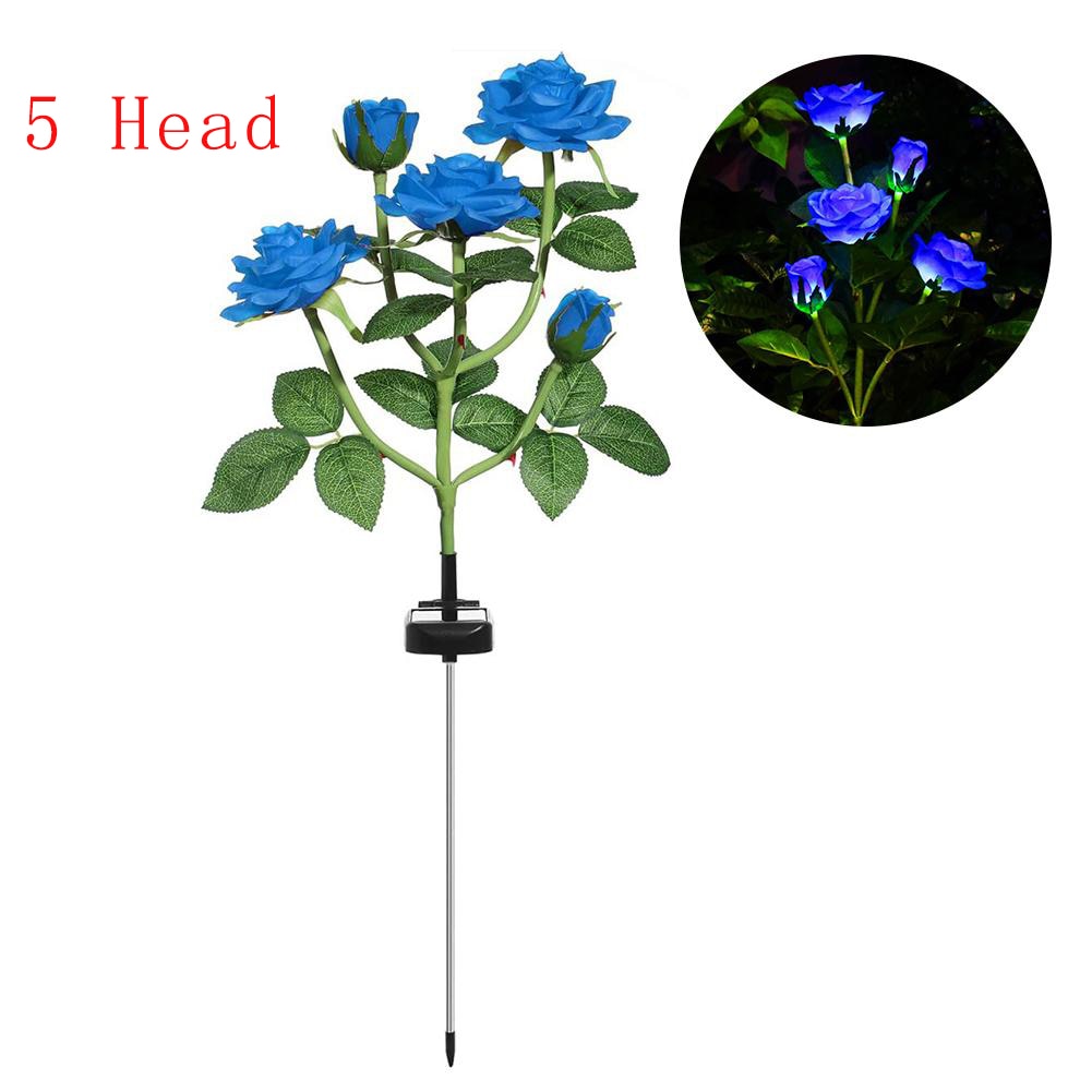 LumiRose - Solar LED rosenblomst natlampe til haven