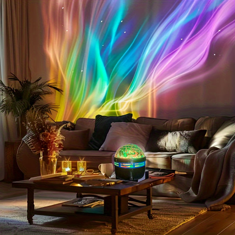 Celestia | Aurora LED-humørlys RGB-fjernbetjening - Stjernehimmelprojektor til soveværelse, boligindretning og afslapning