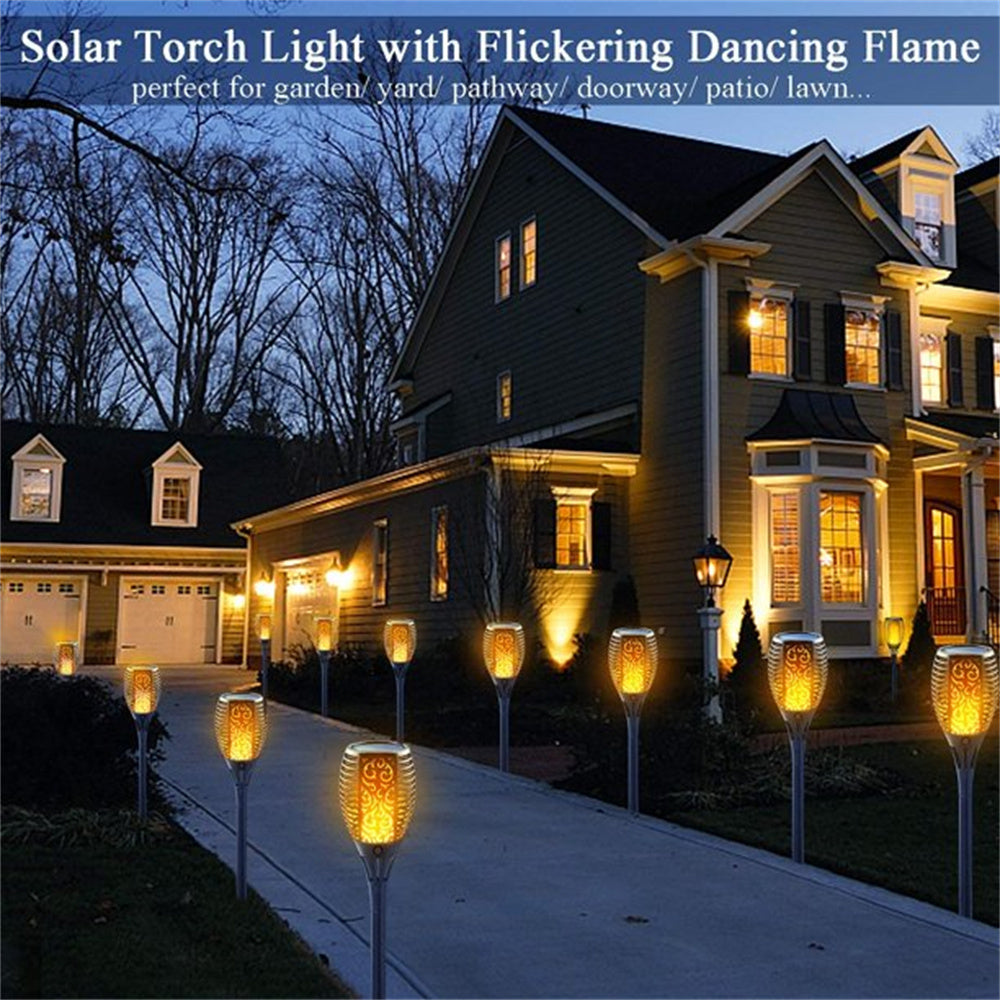 SolarFlame - Solcelle-lommelygter med blinkende LED-flamme