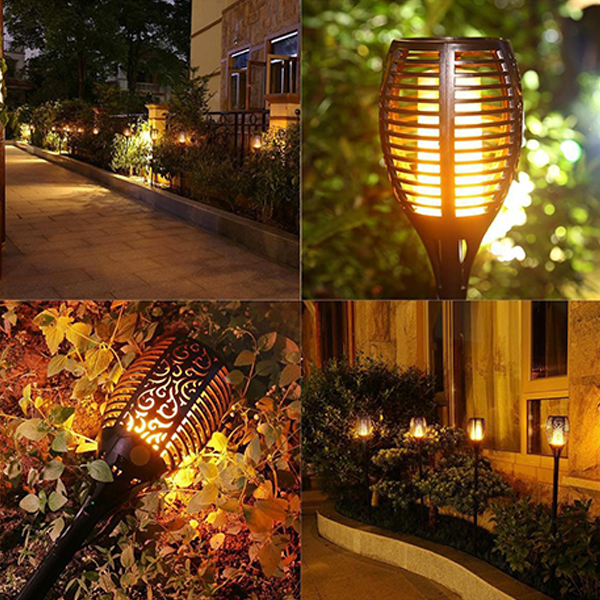 SolarFlame - Solcelle-lommelygter med blinkende LED-flamme
