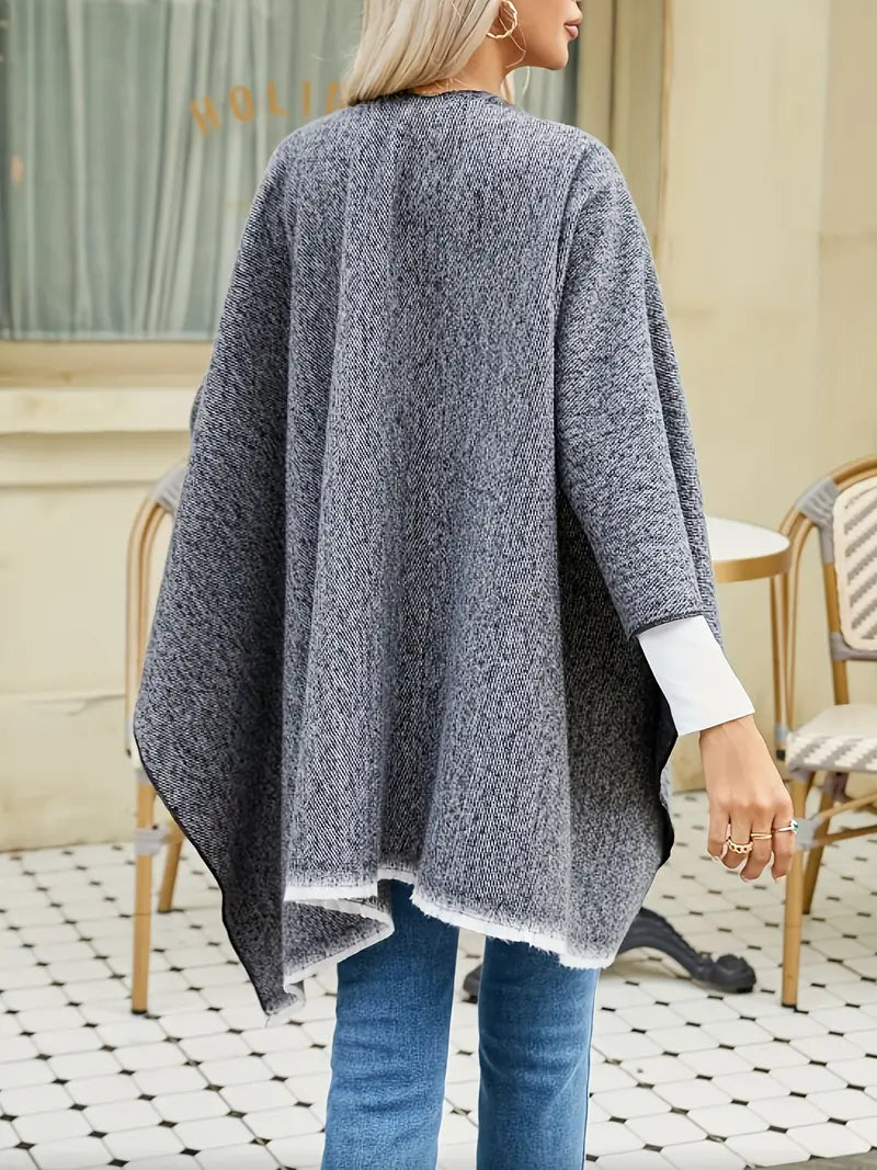 Mery - poncho i kashmir | Elegance møder hyggelig komfort