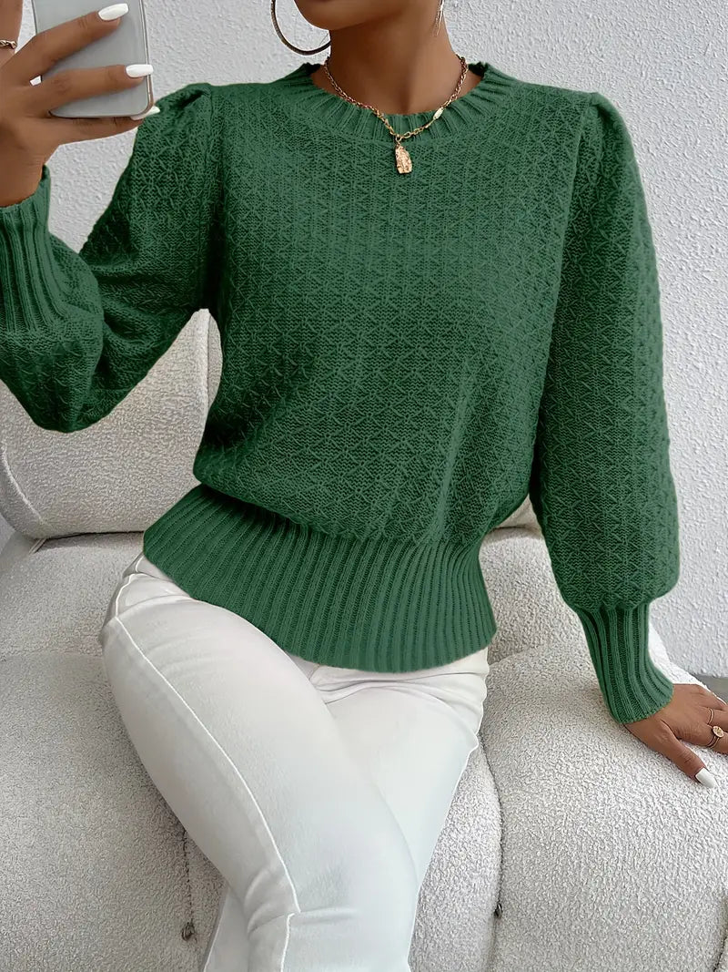 Zola - Elegant strikket trøje med diamantmønster