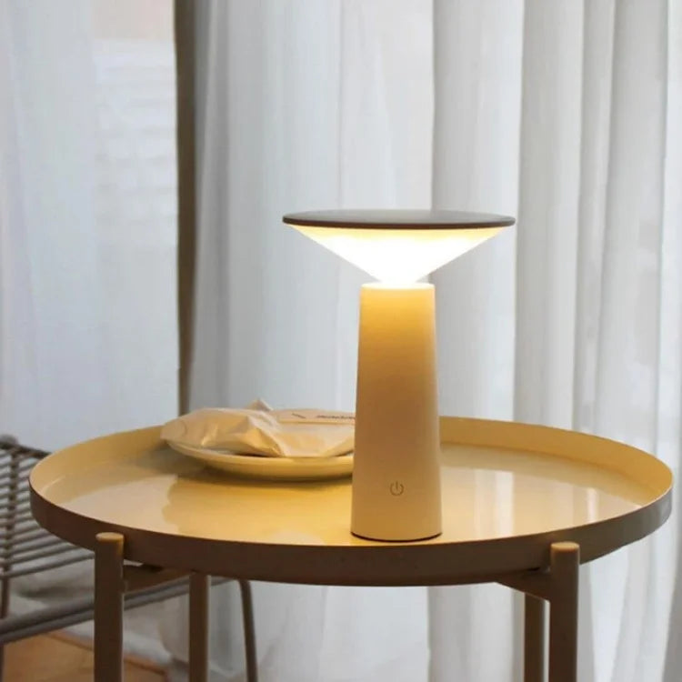 Moderne Dimbare Bordlampe Uden Ledning med Berøringssensor til Indendørs og Udendørs Brug - Aluminium Design-2
