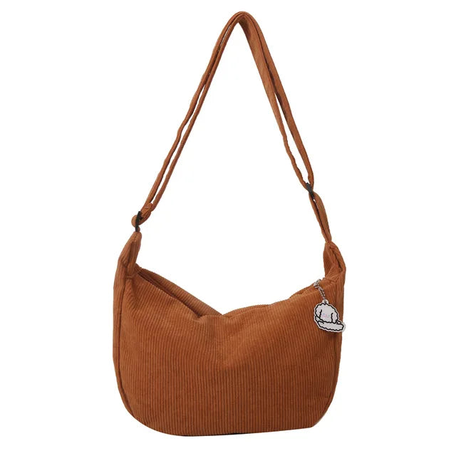 Variant image for Stor Skuldertaske Dame i Cordura – Rummelig Crossbody Taske til Hverdag og Fritid-3