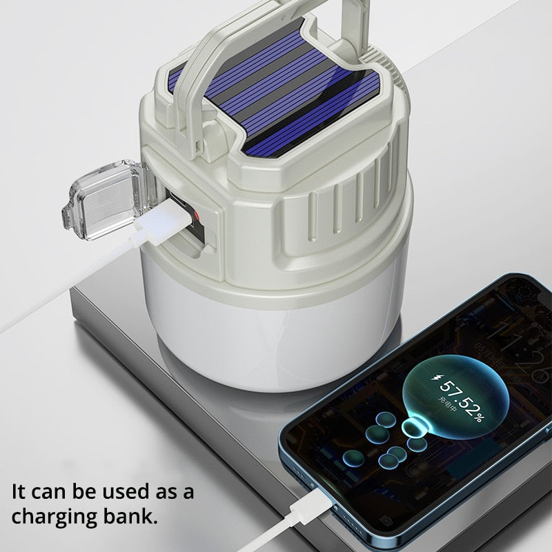 LumiPower - Solar LED Outdoor USB Rechargeable Explorer Camping Light