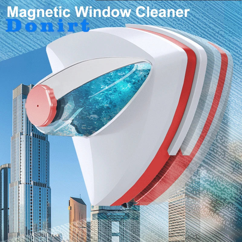 Magnetisk Vinduesrenser | Til Enkelt- & Dobbeltglas | Med Vandskraber & Sikkerhedsline | Flere Varianter