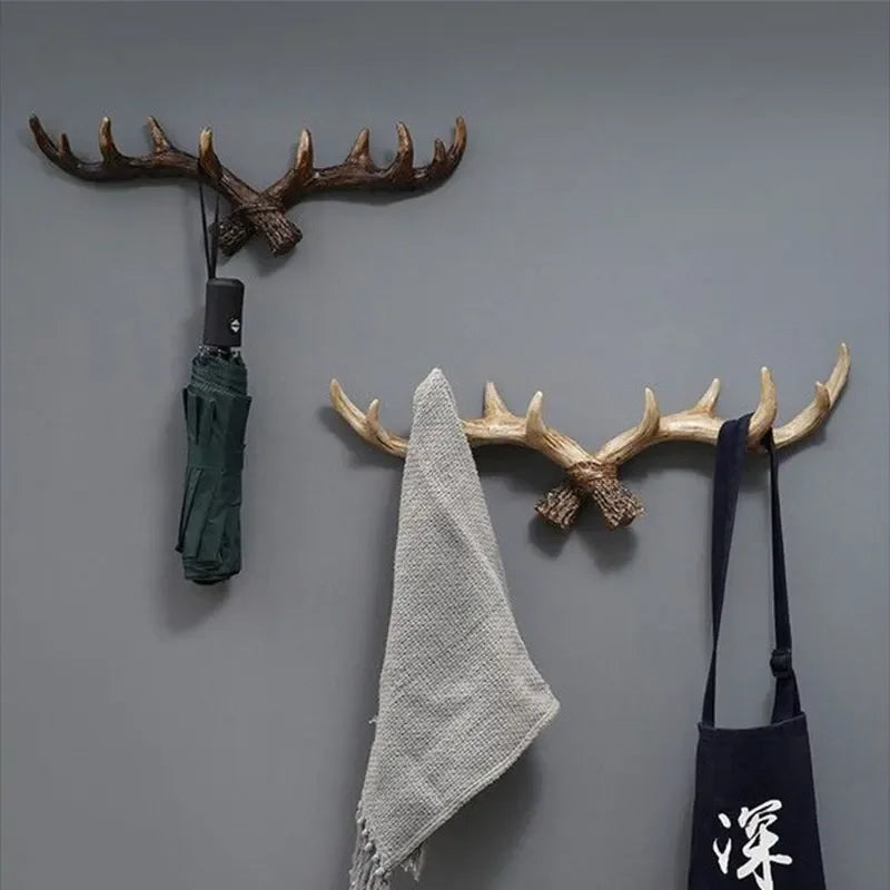 RustikaHanger - Vintage knagerække i gevir - Retro knage til husets entré og gang