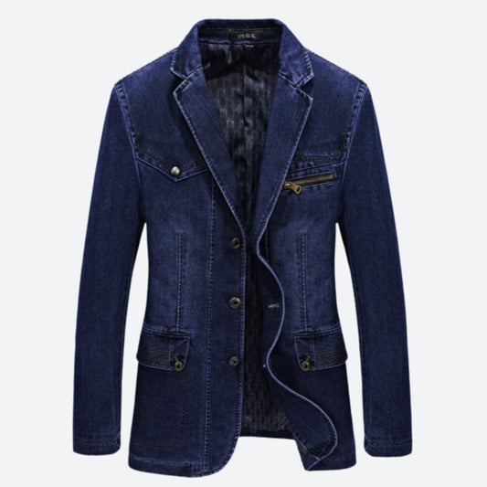 ChicDenim - Afslappet denim-jakke til mænd | Alsidig elegance til enhver lejlighed