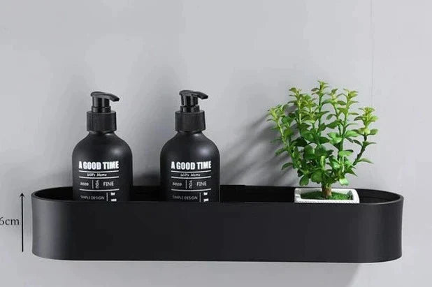 EleganzaHome - Sort badeværelseshylde | brusekurv køkkenopbevaringsstativ