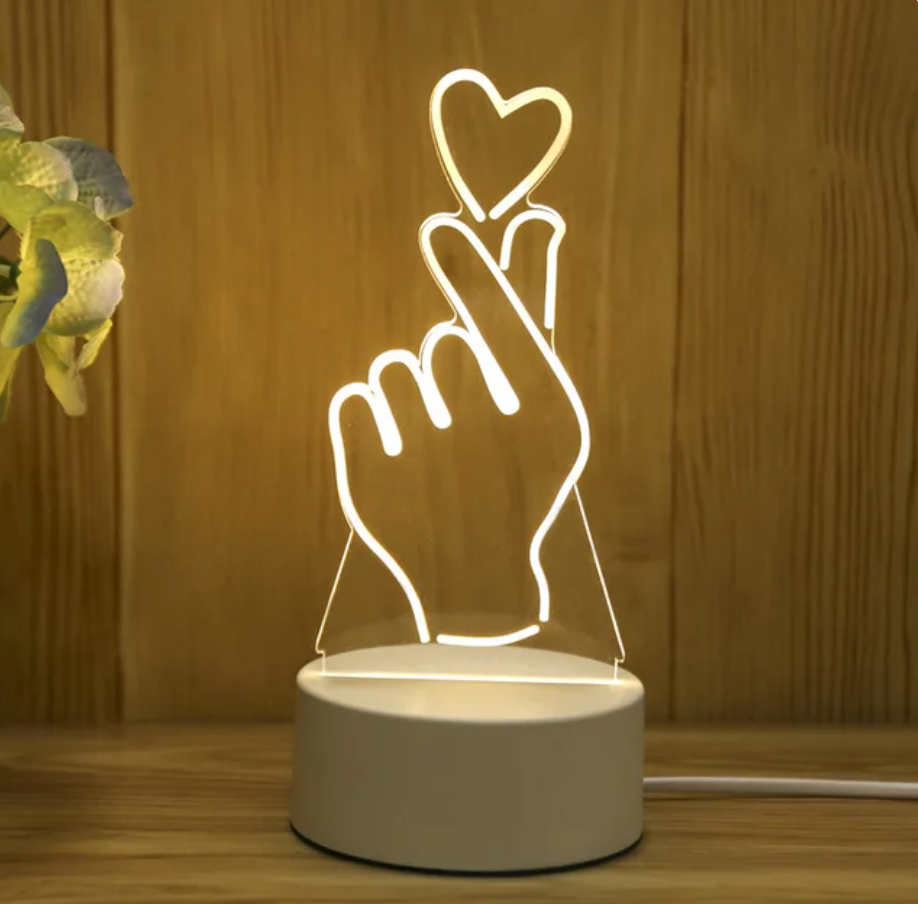 Variant image for 3D Illusion LED Lampe med Fjernbetjening – Energibesparende Lyskunst med Skiftende Farver og Mønstre-3