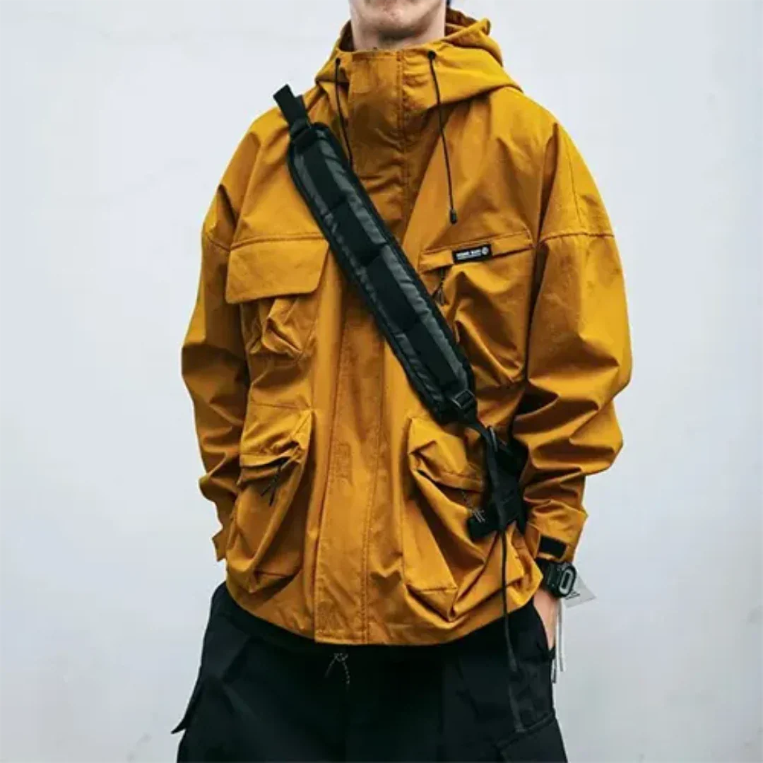 StyleGuard - Vind- og regnjakke til mænd | Vandtæt jakke til elegant vejrbeskyttelse