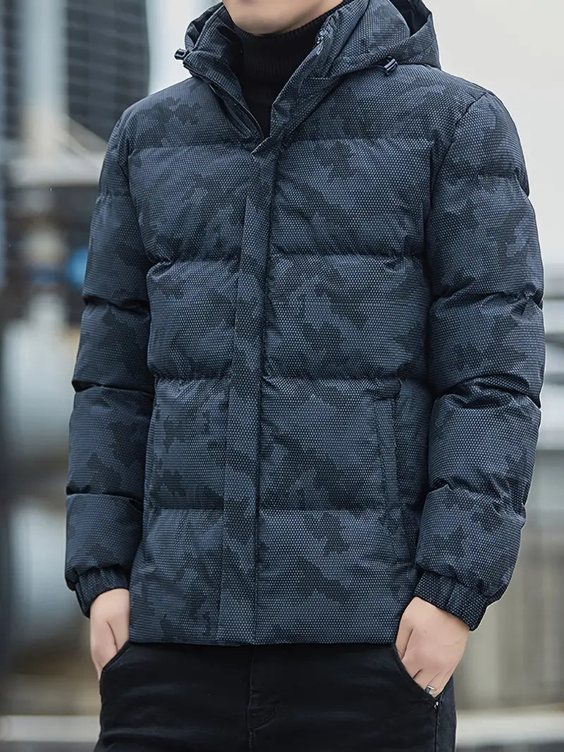 CamoGuard - Vinterjakke med hætte til mænd | Robust stil med optimal varme