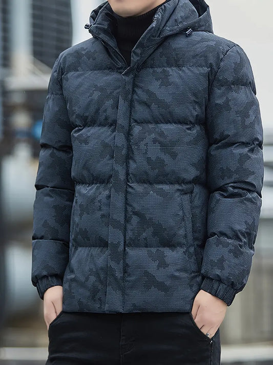 CamoGuard - Vinterjakke med hætte til mænd | Robust stil med optimal varme