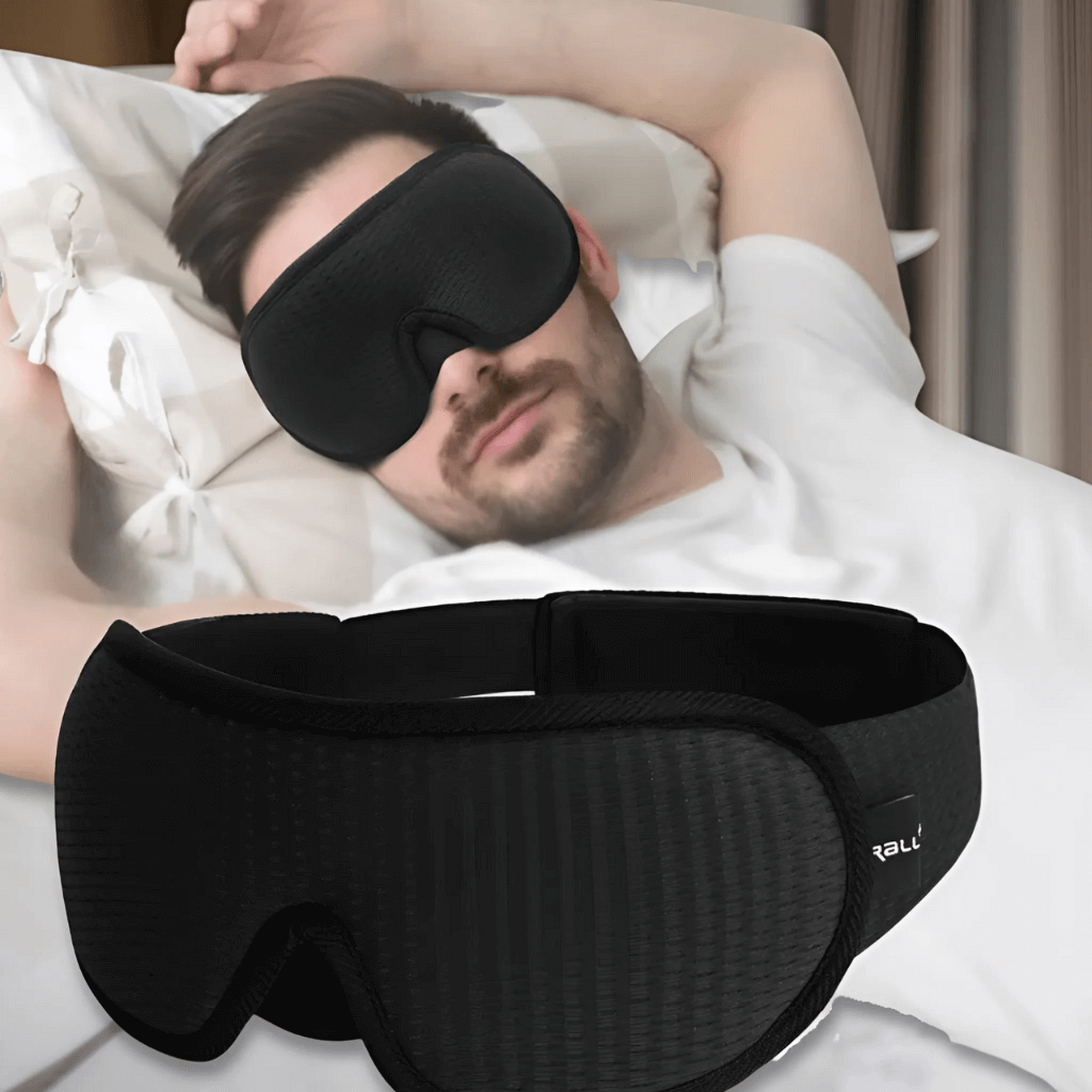 DreamEase - Luksus-søvnmaske | Trykfri og helt uigennemsigtig
