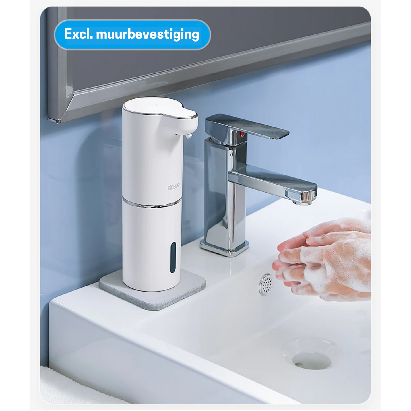 HygienePlus - Automatisk sæbedispenser med skum - sjov og berøringsfri håndvask
