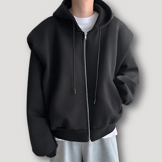 Noah - Trendy streetwear oversized hættetrøje med lynlås til mænd