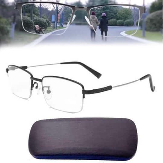 Optivista Intelligente Briller | Automatisk Synsfeltsjustering | Multifokal & Blålysfilter