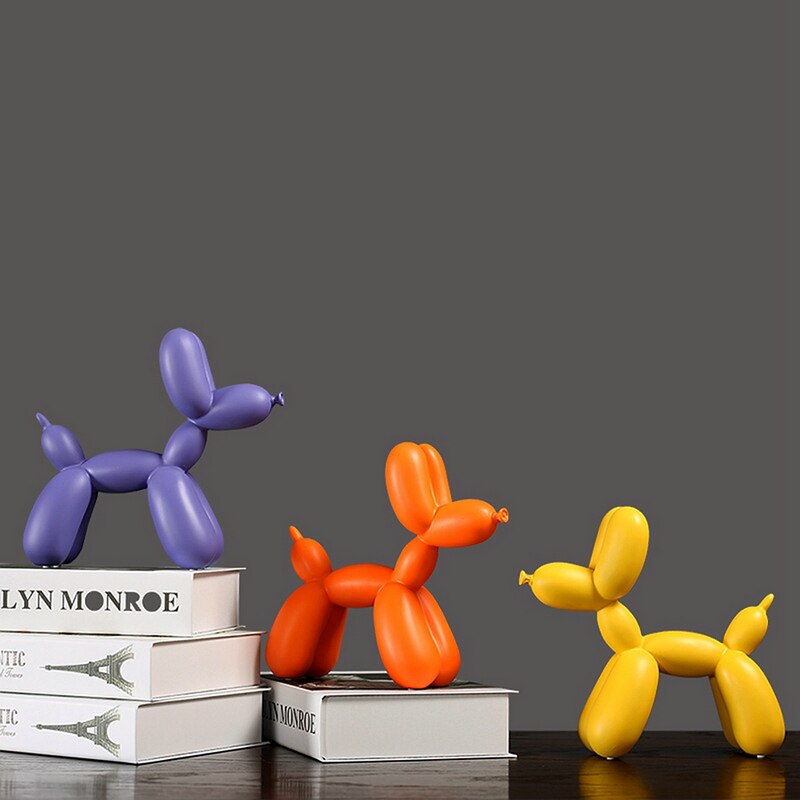 ColorPup - Skulptur af ballonhund i levende farver