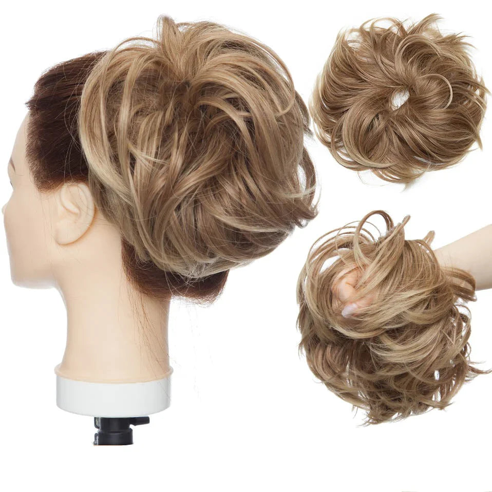 Variant image for Rommelige Haarknot Scrunchie i Hittebestandigt Syntetisk Fiber – Justerbar og Let at Bringe i Brug til Elegant Frisurer-10