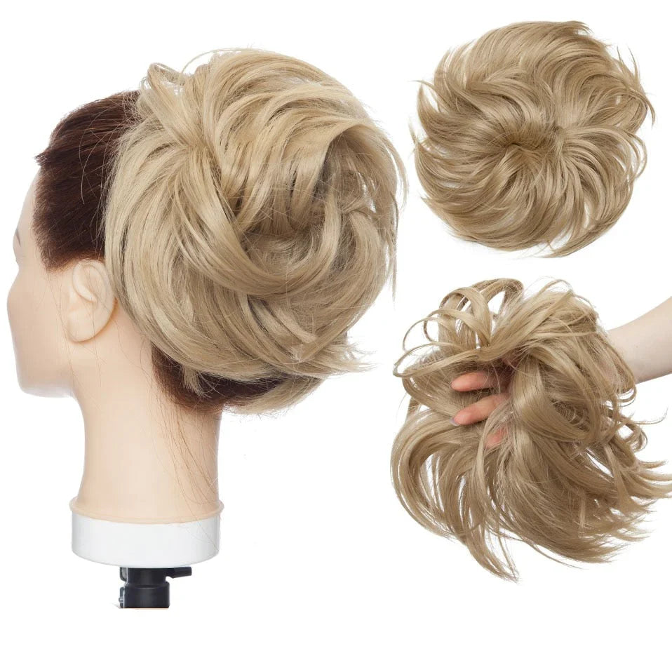 Variant image for Rommelige Haarknot Scrunchie i Hittebestandigt Syntetisk Fiber – Justerbar og Let at Bringe i Brug til Elegant Frisurer-8