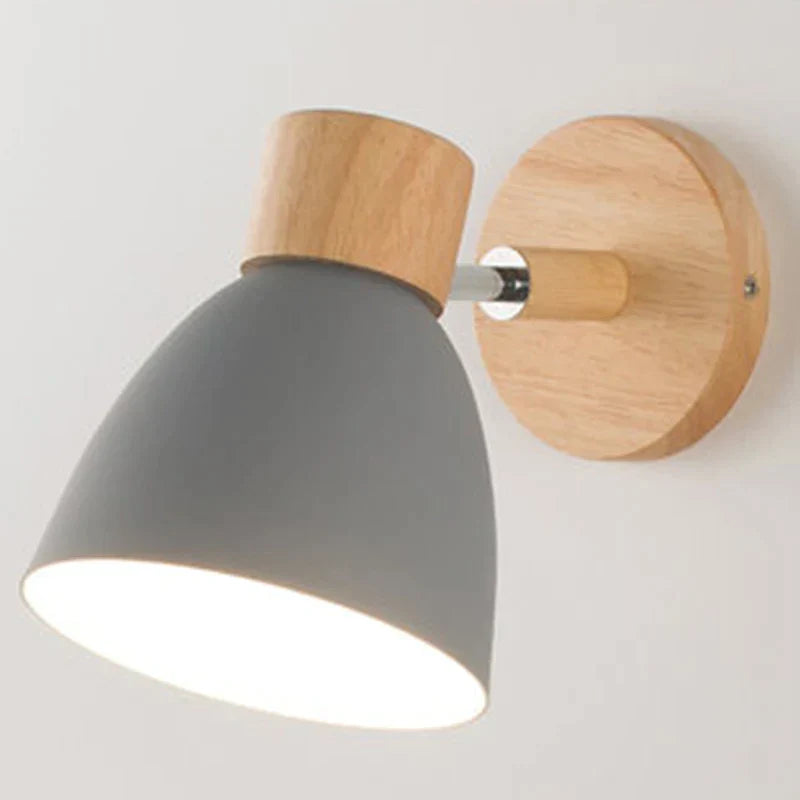 Variant image for Væglampe i Træ med Draaifunktion – Minimalistisk Skandinavisk Design, Justerbar Lysretning, Flere Farver-7