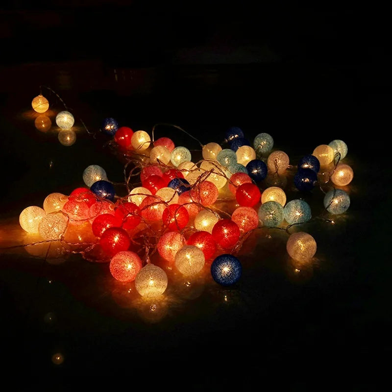 TwinkleLume - LED-lanterner med bomuldstråd til festdekorationer